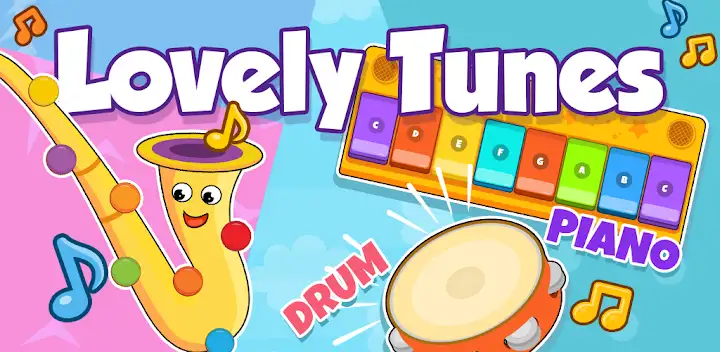 Baby Piano, Drums, Xylo & more — Android app banner