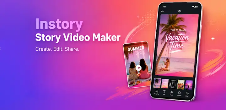 Instory | Story Video Maker — Android app banner