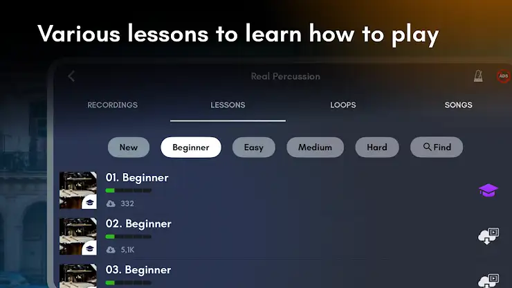 Real Percussion: drum set screenshot 6