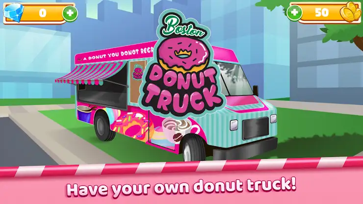 Boston Donut Truck: Food Game screenshot 1