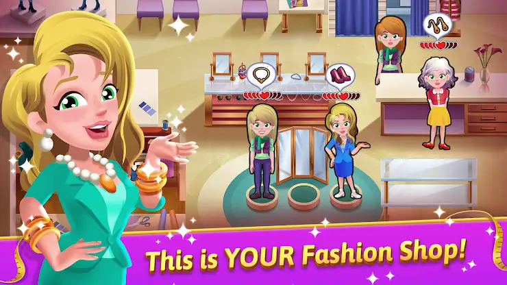 Fashion Salon Dash: Shop Game screenshot 1