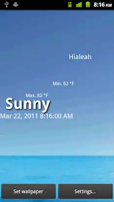 Weather Livepaper screenshot 1