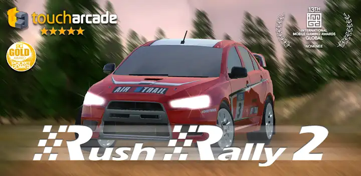 Rush Rally 2 — Android game banner