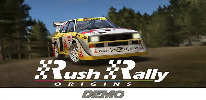 Rush Rally Origins Demo — Android game banner