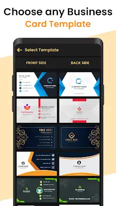 Business Card Maker & Editor screenshot 4