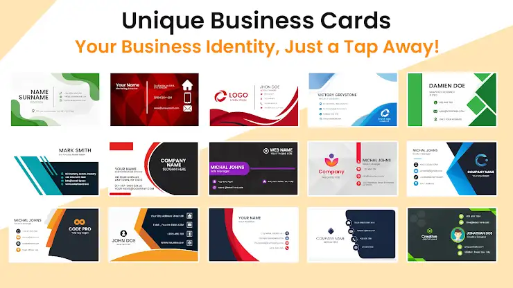 Business Card Maker & Editor screenshot 1