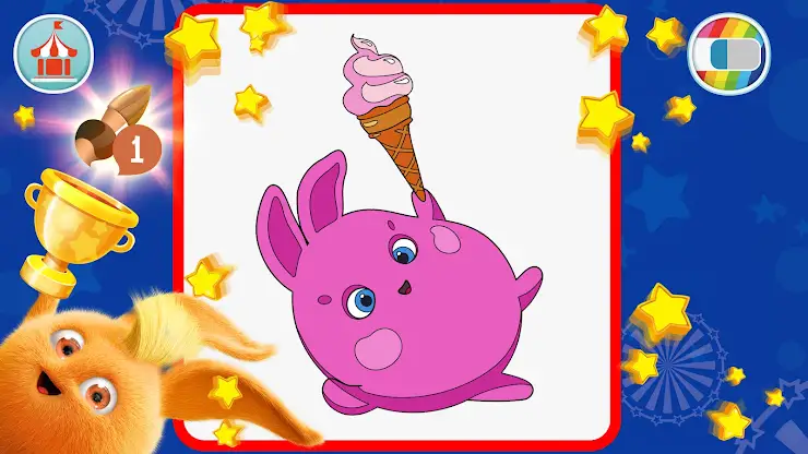 Sunny Bunnies: Coloring Book screenshot 3