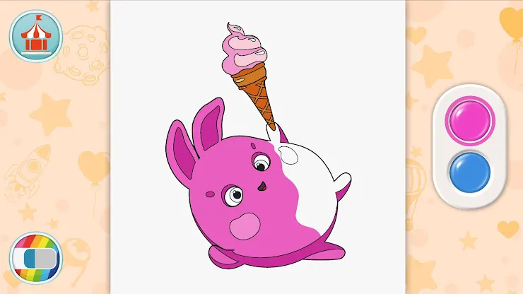 Sunny Bunnies: Coloring Book screenshot 2