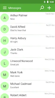 SMS text messaging screenshot 1