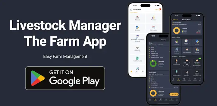 Livestock Manager Farm Tracker — Android app banner