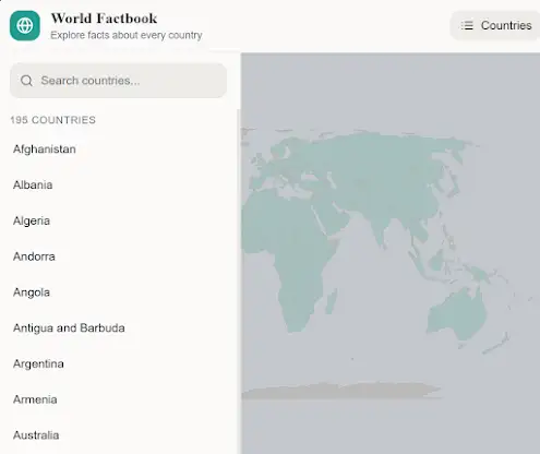 World Facts screenshot 3