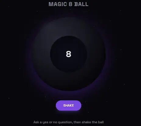 Magic 8 ball screenshot 1