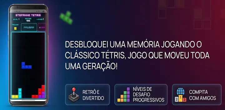Stefanne Tetris — Android game banner
