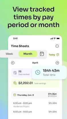 Time Clock: Easy Tracker screenshot 7