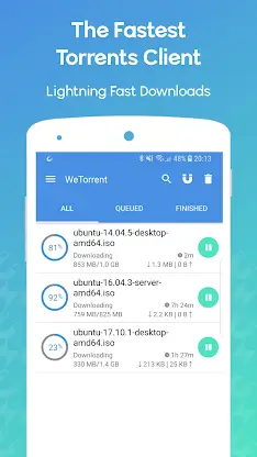 WeTorrent - Torrent Downloader screenshot 1