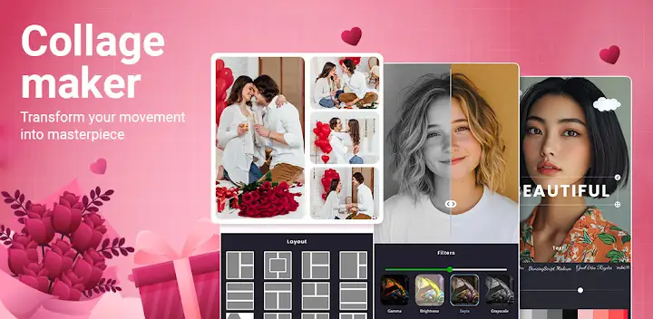 Collage Maker and photo editor — Android app banner