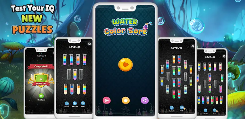 Water Color Sort Puzzle - Game screenshot 1