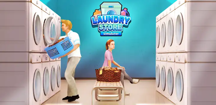 Laundry Store Simulator — Android game banner