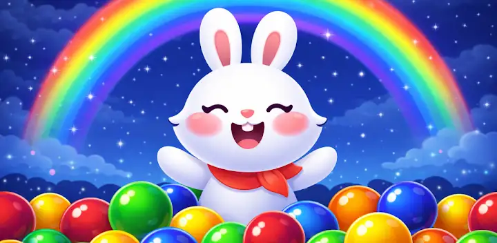 Bubble Shooter: Bunny Pop! — Android game banner