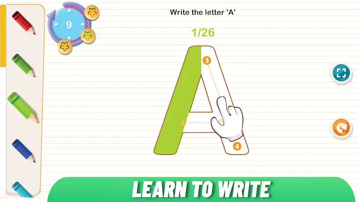 Kids ABC Tracing - Preschool screenshot 1