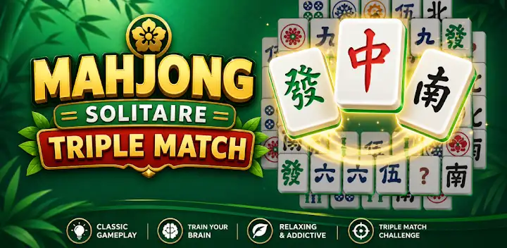 Mahjong Solitaire Triple Match — Android game banner