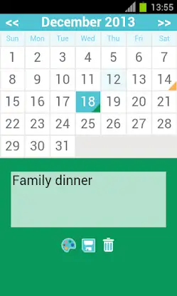 monthly calendar app screenshot 3