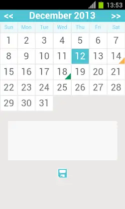 monthly calendar app screenshot 1