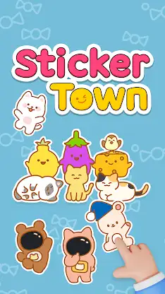 Sticker Town Puzzle:Color Book screenshot 1