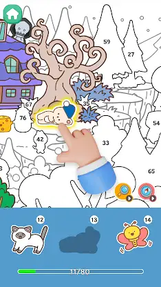Sticker Town Puzzle:Color Book screenshot 2