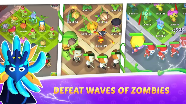 Merge Plants 3D-Garden Defense screenshot 1