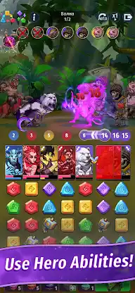Mirror Blast: Match 3 RPG screenshot 1