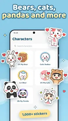 Oh My Bear Cute Stickers screenshot 2