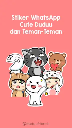 Cute Duduu Stickers Collection screenshot 1