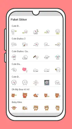 Cute Duduu Stickers Collection screenshot 2