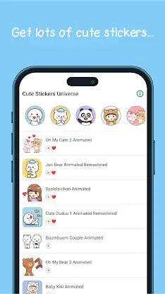 Cute & Animated Stickers screenshot 2