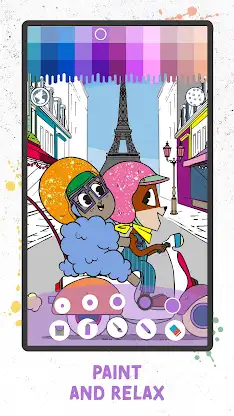 Coloring with Fox and Sheep screenshot 2