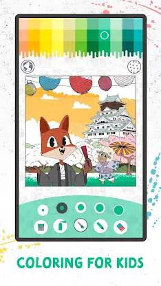 Coloring with Fox and Sheep screenshot 1