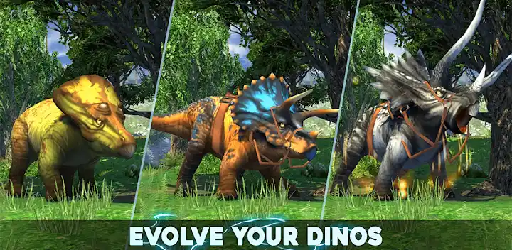 Dino Tamers - Jurassic MMO — Android game banner