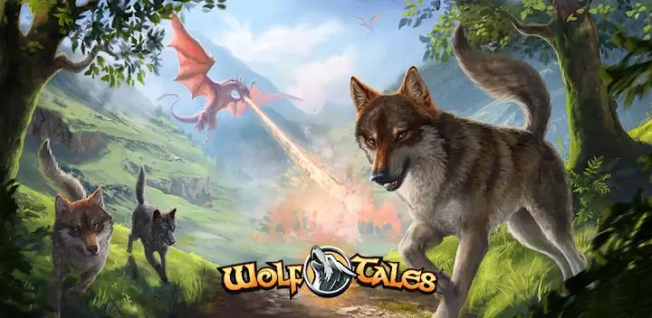 Wolf Tales - Wild Animal Sim — Android game banner