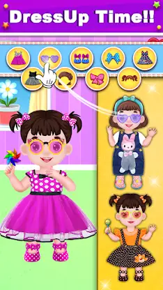 My Twins Baby Care & Dress Up screenshot 3