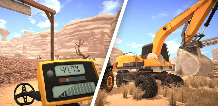 Gold Rush: Miner Simulator 3D — Android game banner