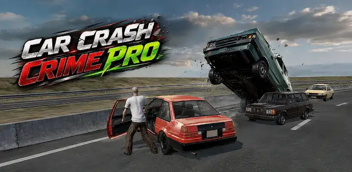 Car Crash Crime Pro — Android game banner