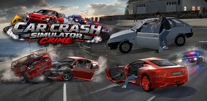 Car Crash Simulator Crime — Android game banner