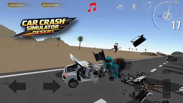 Car Crash Simulator Desert screenshot 4