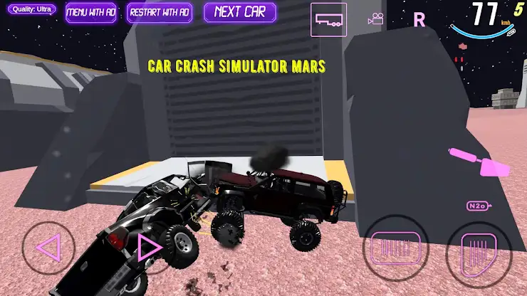 Car Crash Simulator Mars screenshot 1