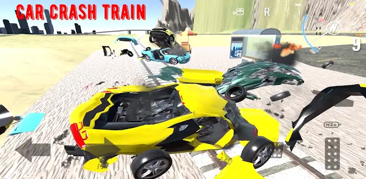 Car Crash Train — Android game banner