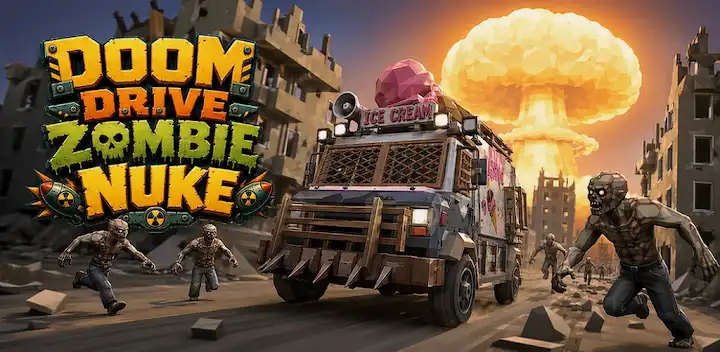 Doom Drive Zombie Nuke — Android game banner