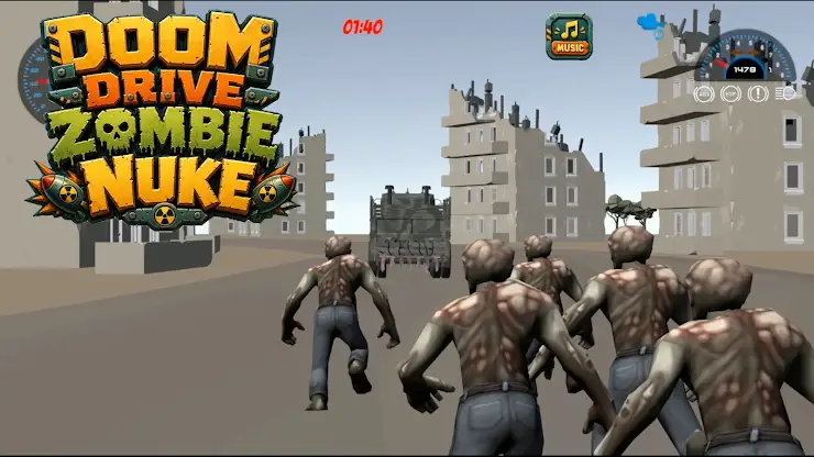 Doom Drive Zombie Nuke screenshot 1