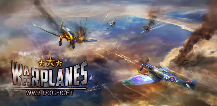 Warplanes: WW2 Dogfight — Android game banner