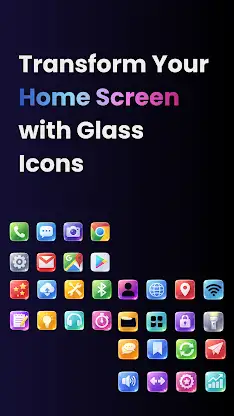 Glass Icon Pack: Glassmorphism screenshot 2